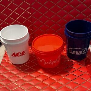 Ace, Michaels, and Lowe's Buckets Set